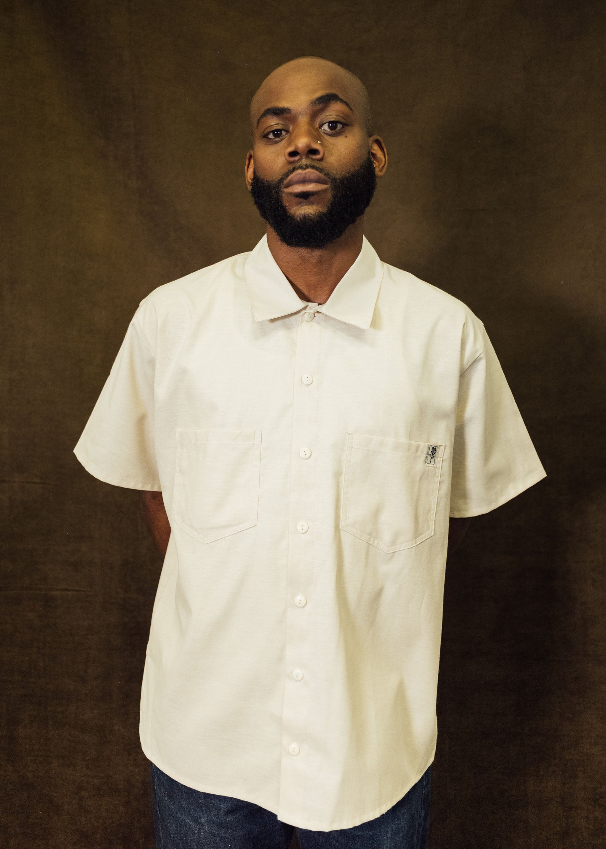 Cream Full Length Work Shirt – Mira Flores