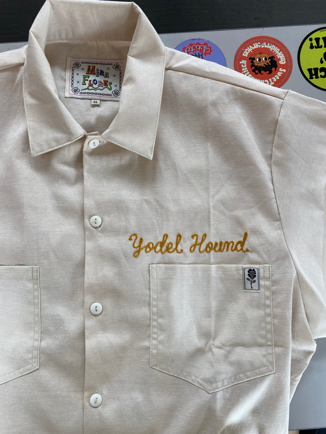 Embroidery on MF Work Wear Shirt 1-2 words