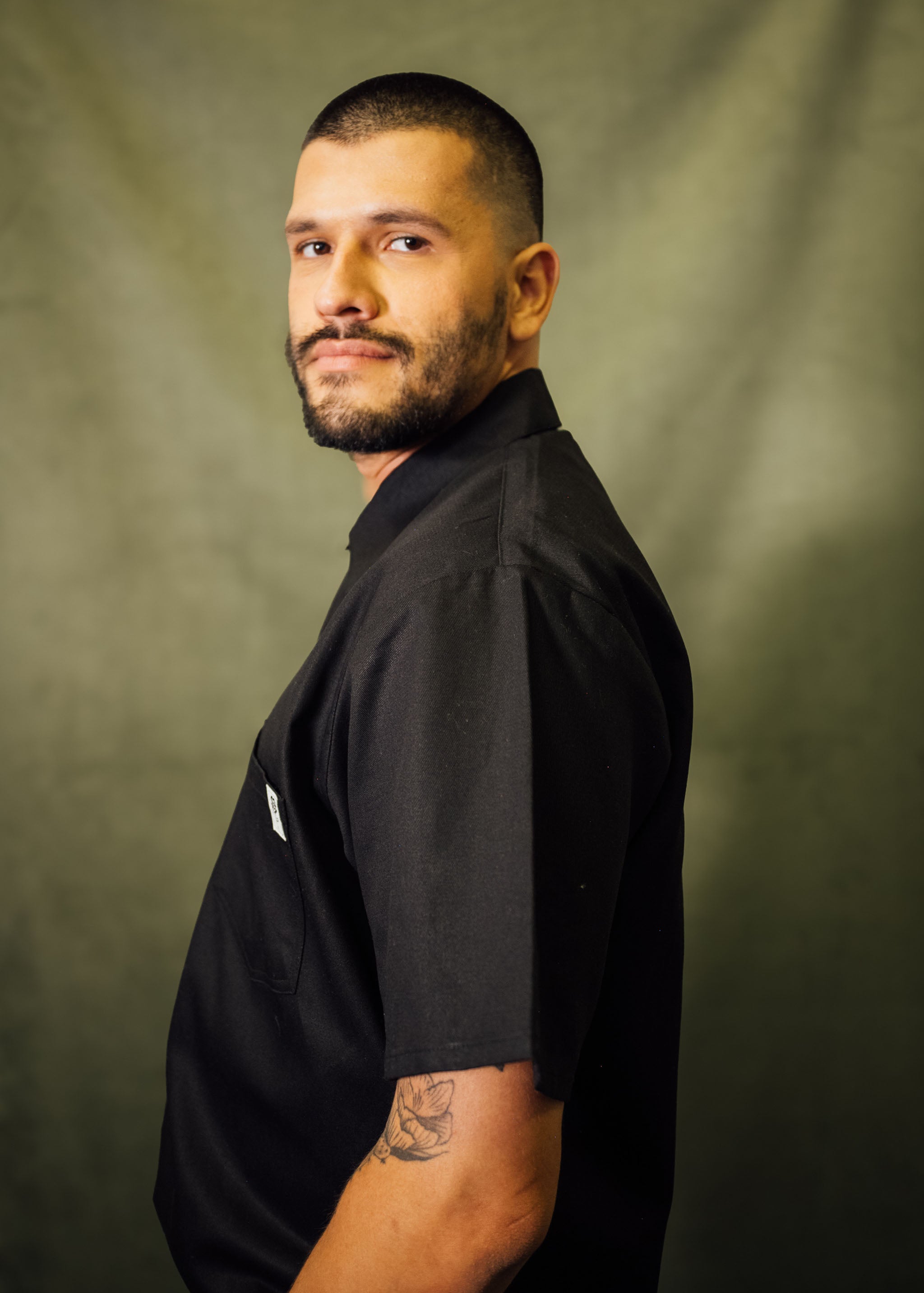 Black Full Length Work Shirt – Mira Flores