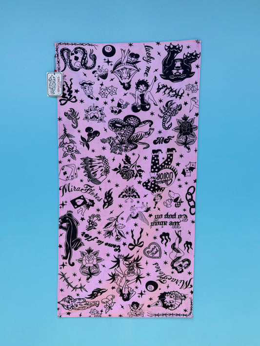 Pink Flash Beach Towel