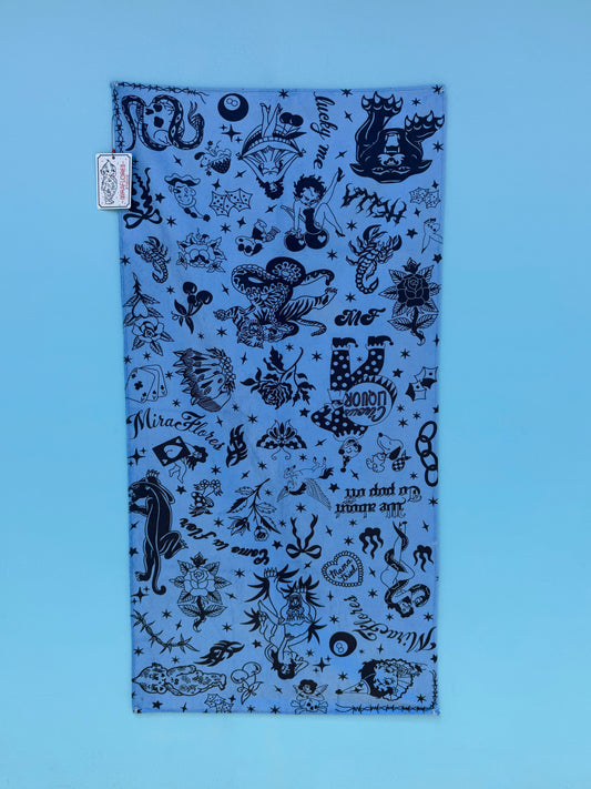 Blue Flash Beach Towel