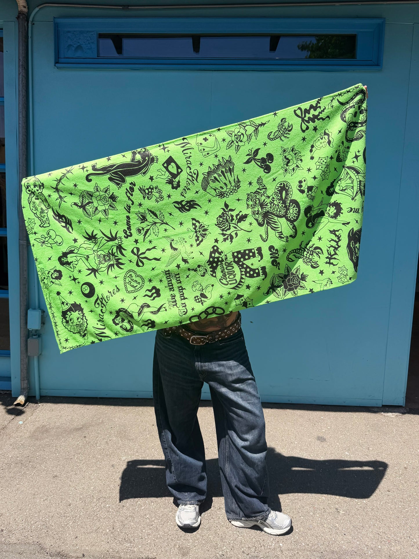 Green Flash Beach Towel