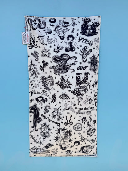 White Flash Beach Towel