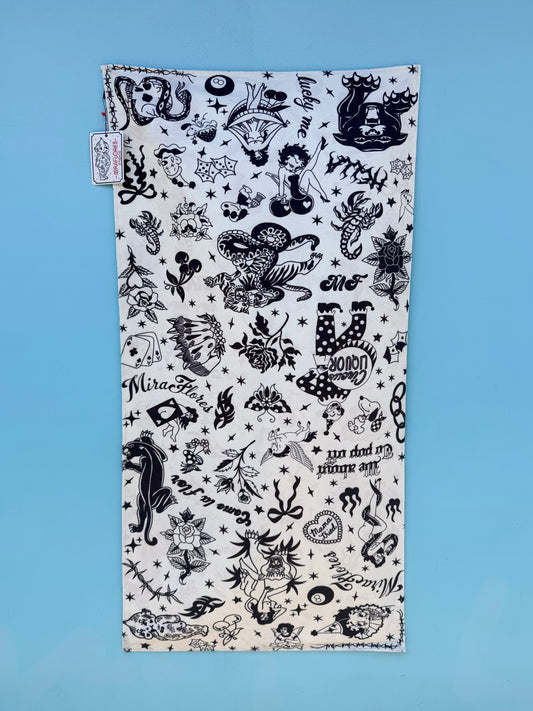 White Flash Beach Towel