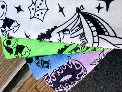 White Flash Beach Towel