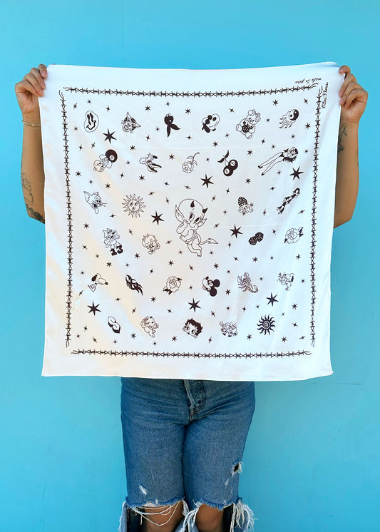 Brown Flash Satin Scarf