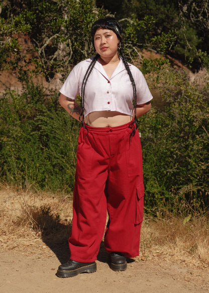 Red Work Pants