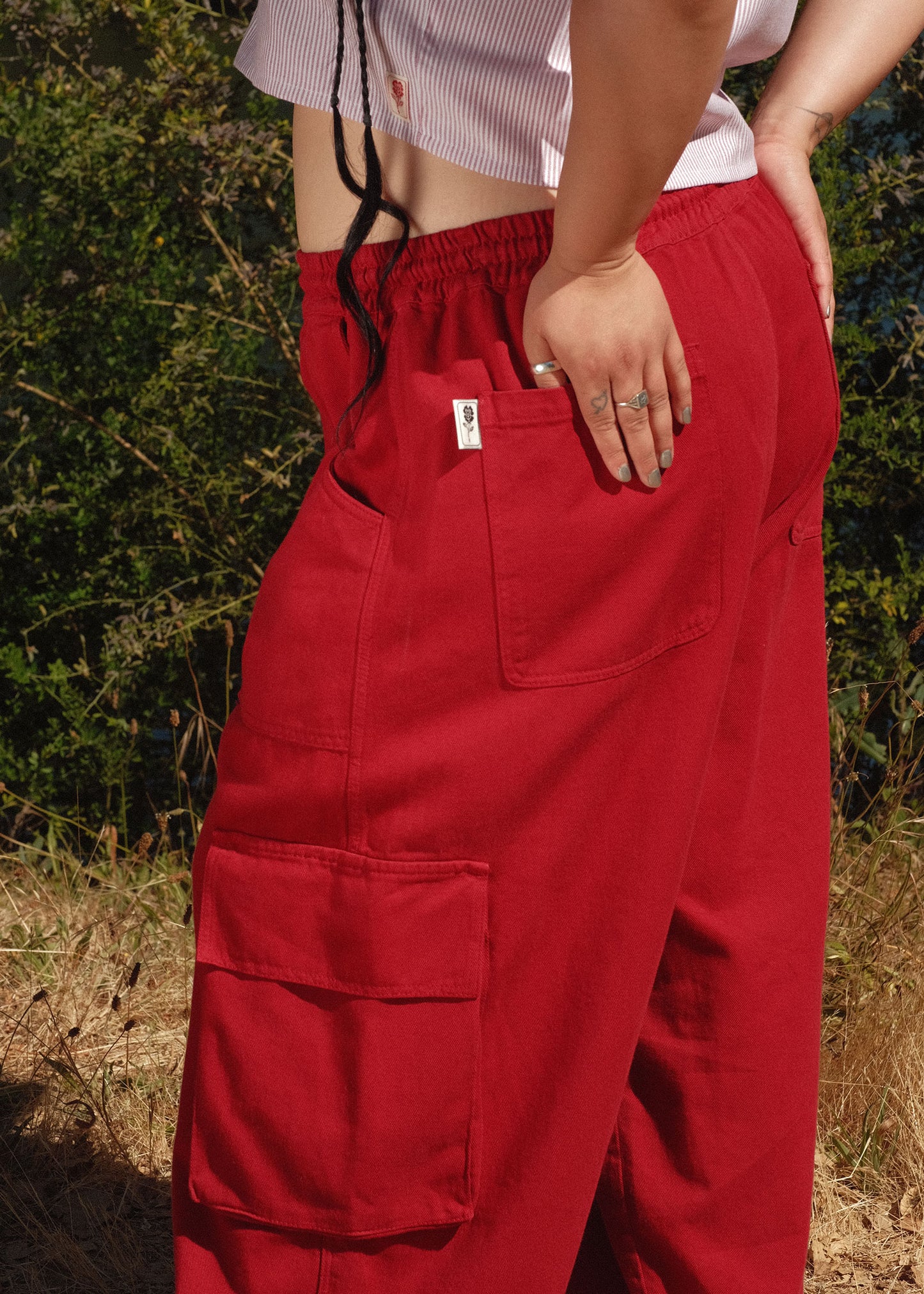 Red Work Pants