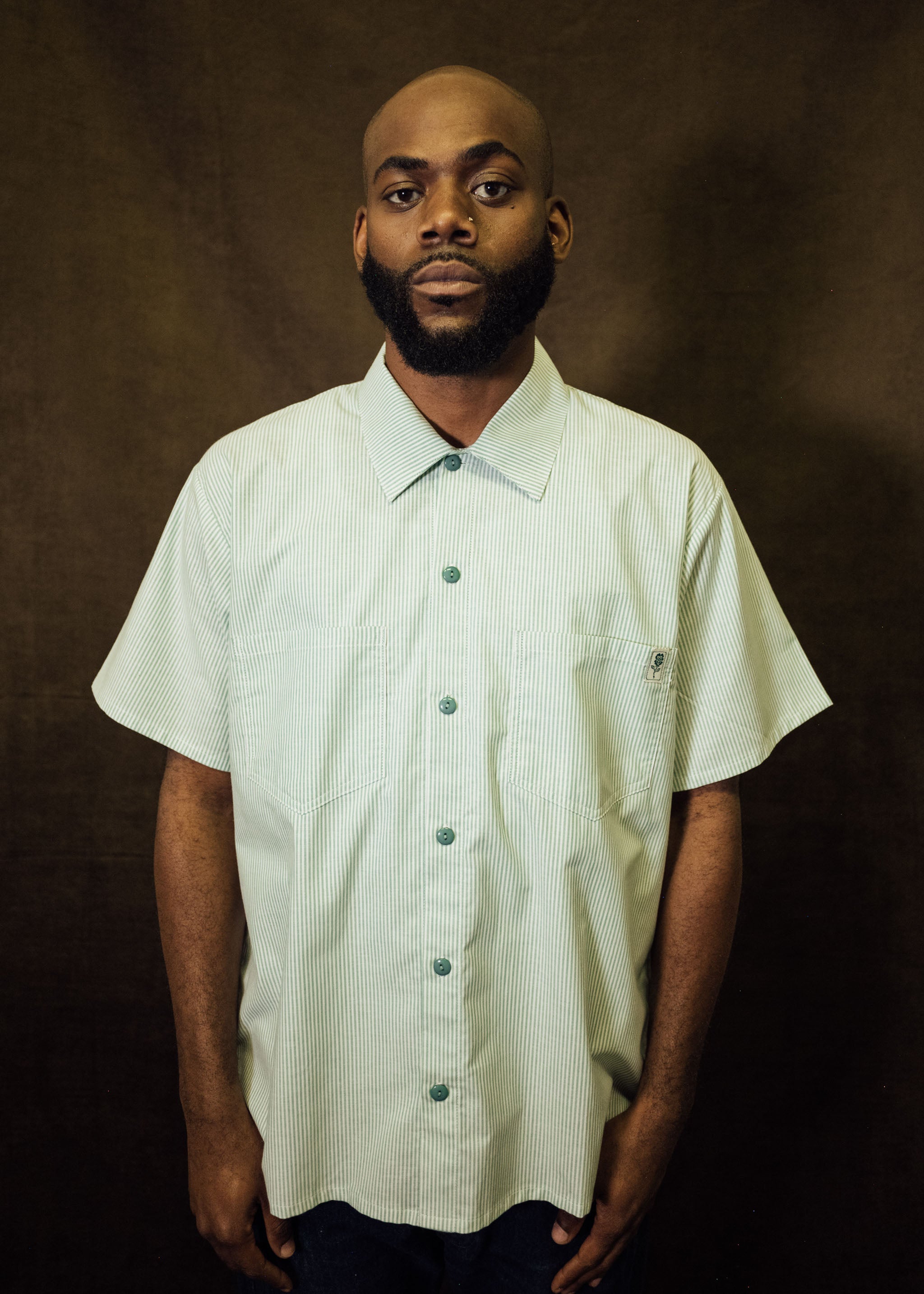 新品未使用todayful stripe silky shirts アイボリー todayful stripe silky shirts アイボリー