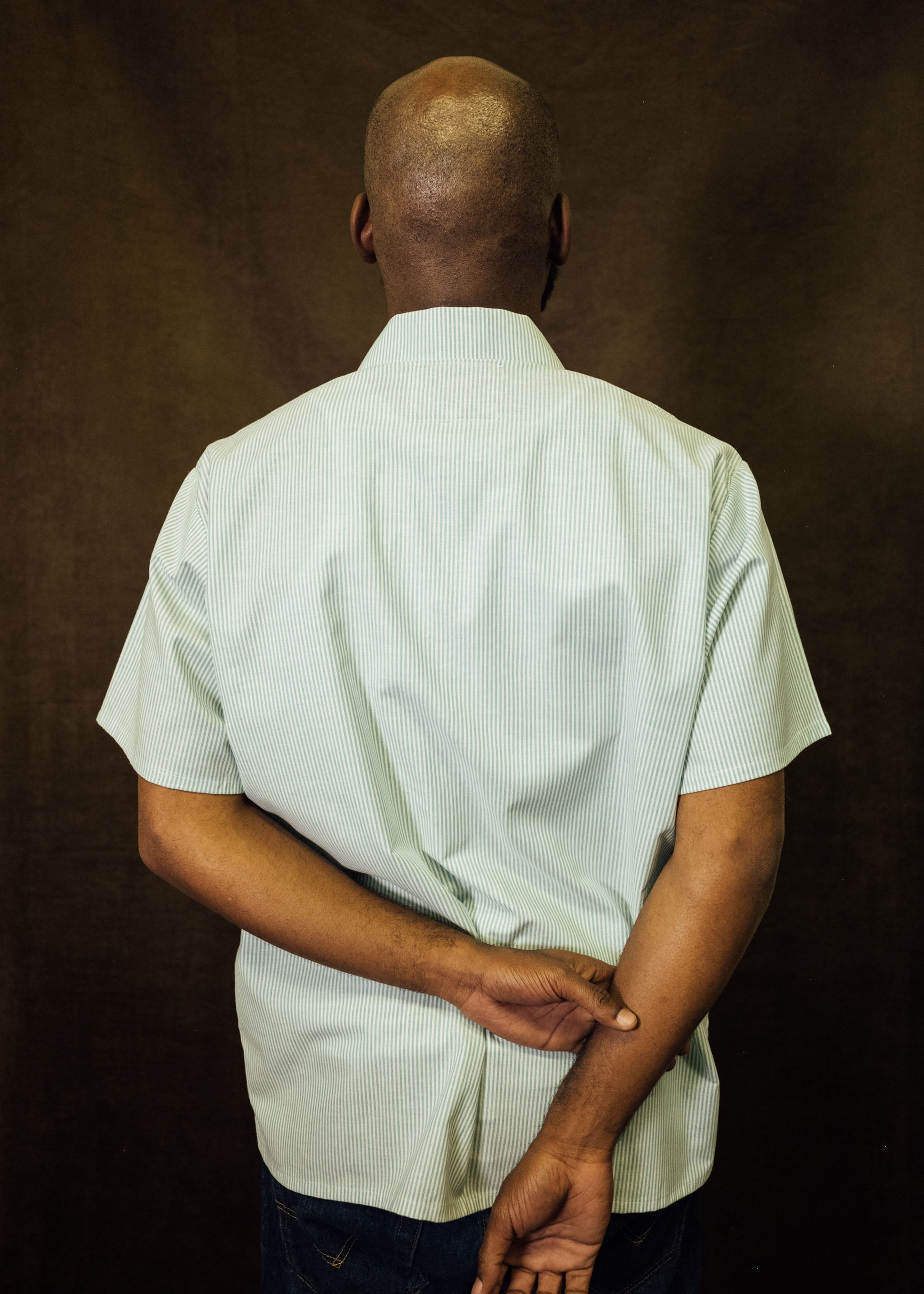 Teal Stripes Full Length Work Shirt – Mira Flores