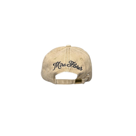 Cream Miraflores Logo Hat