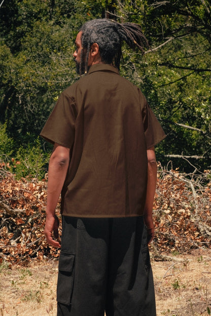 Brown Full Length Work Shirt