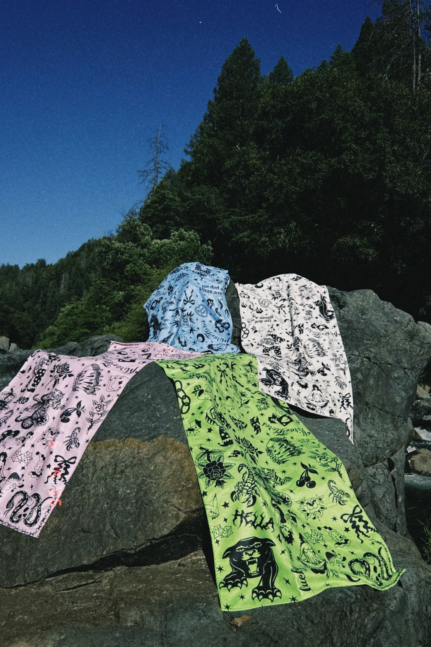 Pink Flash Beach Towel